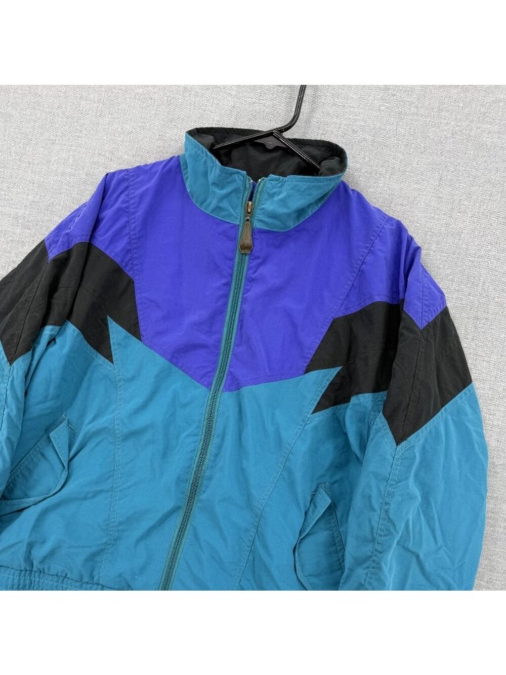 Vtg Tourney GoreTex Colorblock Waterproof Windbreaker Womens L Jacket Y2K